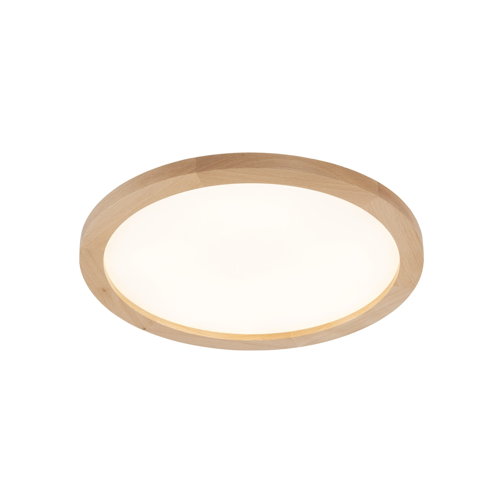 Ceiling LED light 40 cm / 36W – round, beech tone, IP54