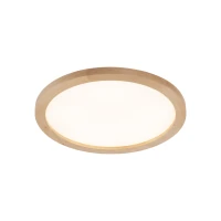 Ceiling LED light 40 cm / 36W – round, beech tone, IP54 - Image 6