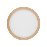 Ceiling LED light 40 cm / 36W – round, beech tone, IP54 - Image 2
