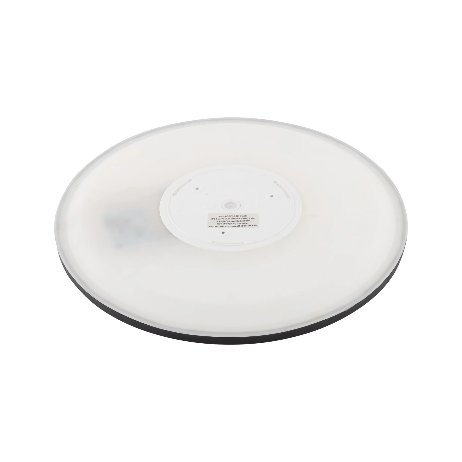 AQUA 30 cm LED lubinis šviestuvas, juodas, CCT