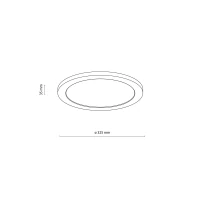AQUA WOOD LED lubinis šviestuvas 32,5 cm, 24 W, IP54 - Nuotrauka 7