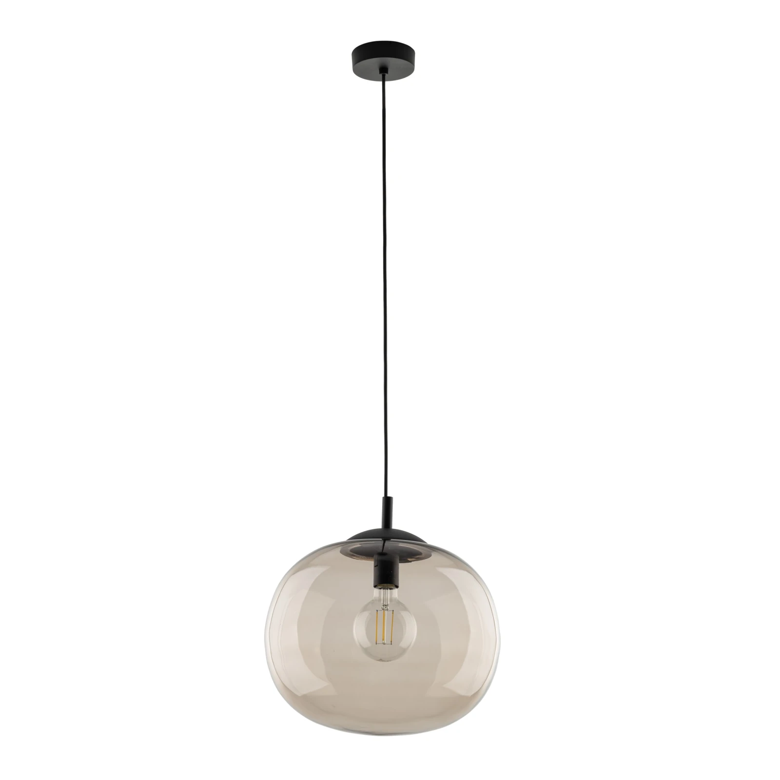Pakabinamas šviestuvas VIBE 35 cm, topazo stiklas