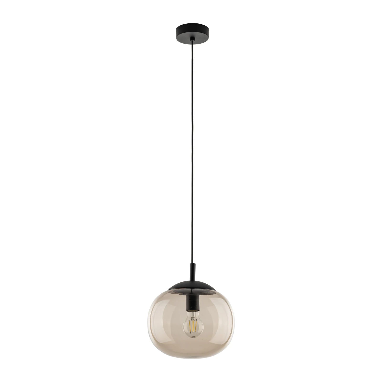 Pakabinamas šviestuvas VIBE 30 cm, topazo stiklas