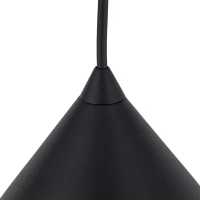 Pendant Light CONO M – cone shape, black, E27 - Image 4