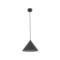 Pendant Light CONO M – cone shape, black, E27 - Image 7