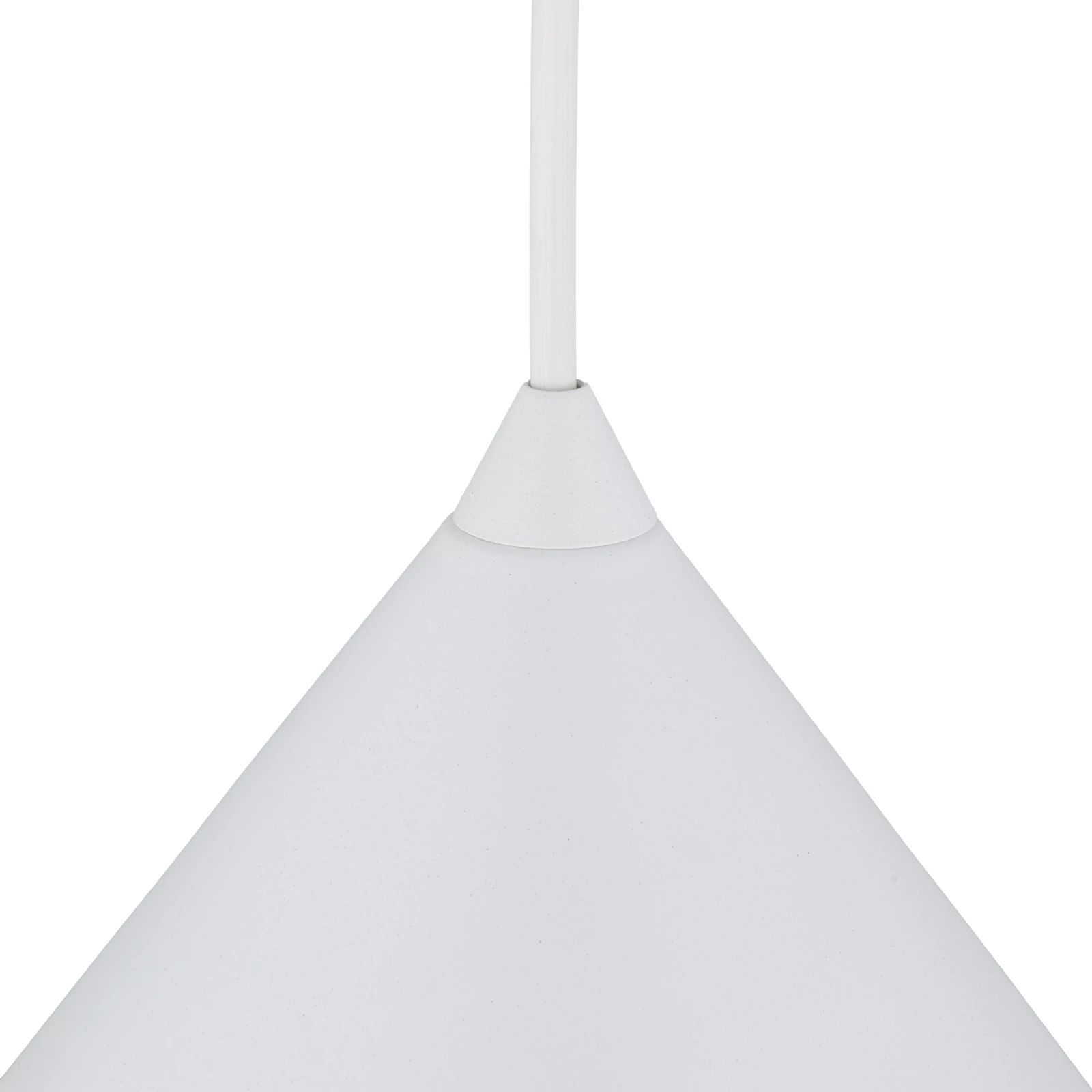 CONO L pendant light – cone shape, white, E27