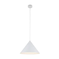CONO L pendant light – cone shape, white, E27 - Image 8
