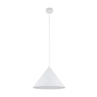 CONO L pendant light – cone shape, white, E27 - Image 1