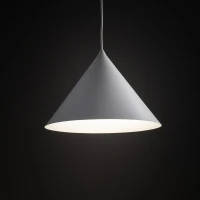CONO L pendant light – cone shape, white, E27 - Image 2