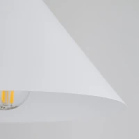 CONO pendant light 15 W – cone shape, white, E27 socket - Image 3