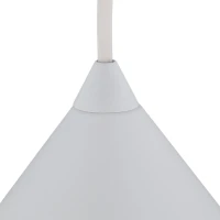 CONO pendant light 15 W – cone shape, white, E27 socket - Image 4