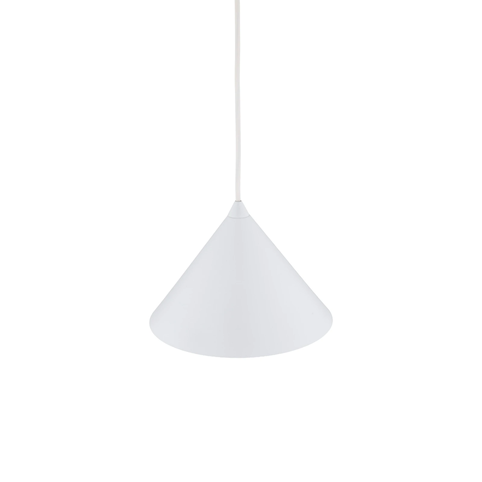 CONO pendant light 15 W – cone shape, white, E27 socket