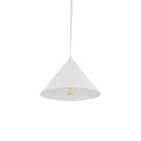 CONO pendant light 15 W – cone shape, white, E27 socket - Image 6