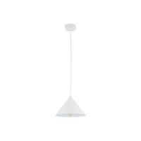 CONO pendant light 15 W – cone shape, white, E27 socket - Image 1