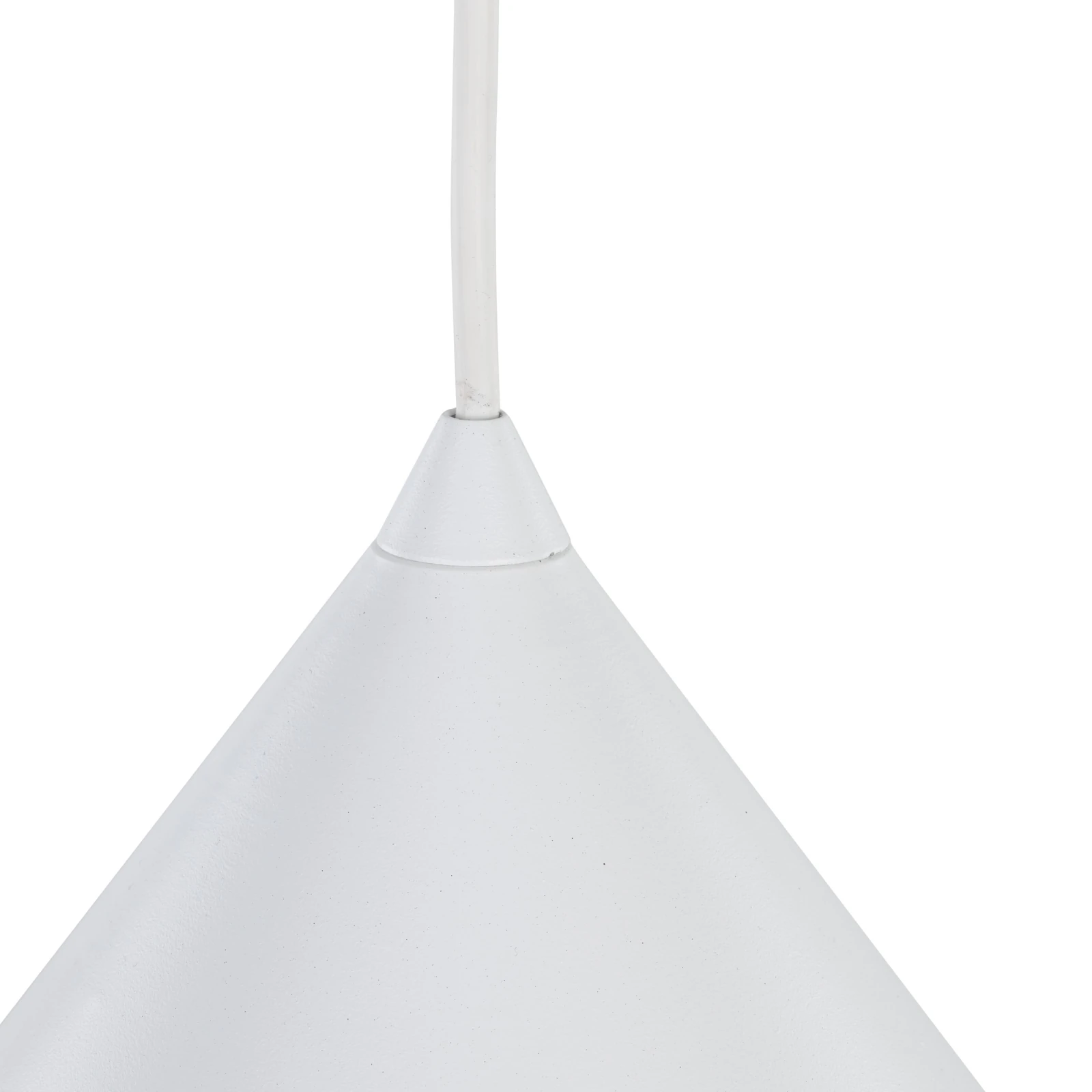 Pendant light 15 W – conical shade, white, E27