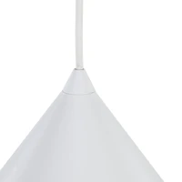 Pendant light 15 W – conical shade, white, E27 - Image 3