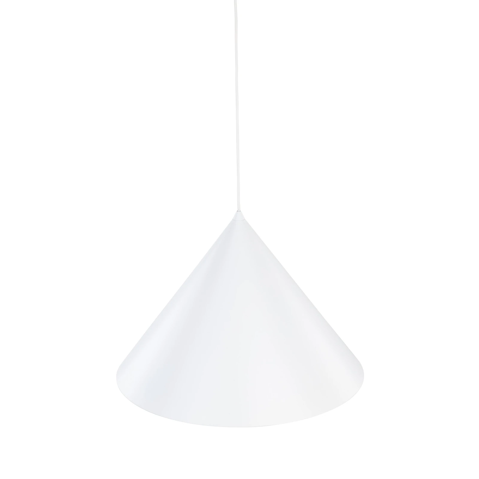 Pendant light 15 W – conical shade, white, E27
