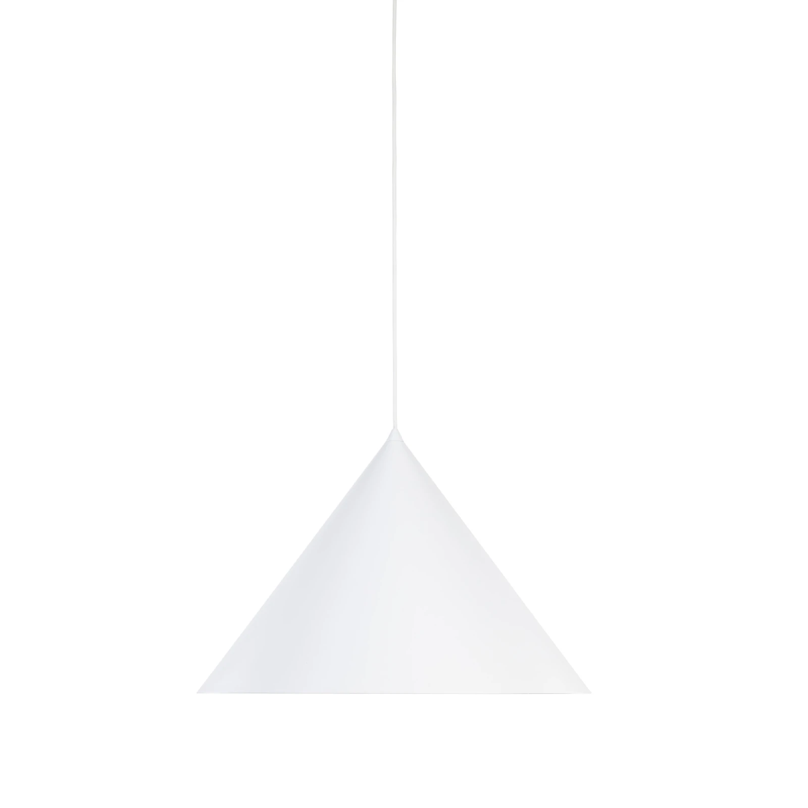 Pendant light 15 W – conical shade, white, E27