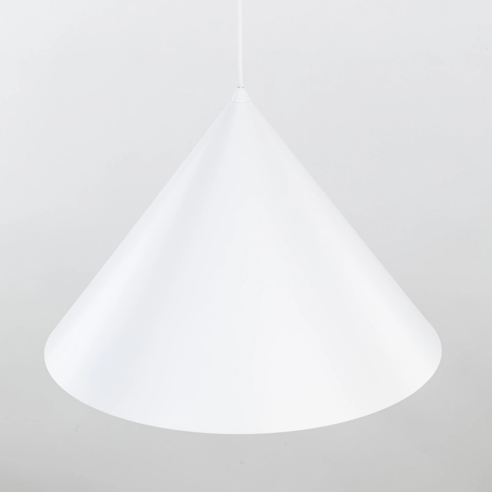 Pendant light 15 W – conical shade, white, E27