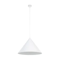 Pendant light 15 W – conical shade, white, E27 - Image 1