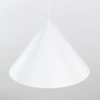 Pendant light 15 W – conical shade, white, E27 - Image 2