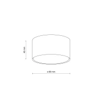 Ceiling light 8 cm – round, black, GX53 fitting - Image 4