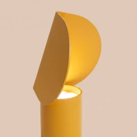 Table lamp 6.3W – cylindrical, yellow, warm LED - Image 5