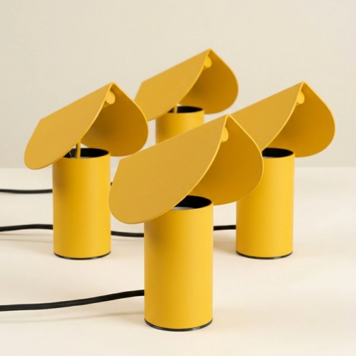 Table lamp 6.3W – cylindrical, yellow, warm LED