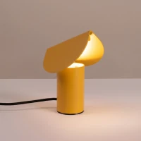 Table lamp 6.3W – cylindrical, yellow, warm LED - Image 1