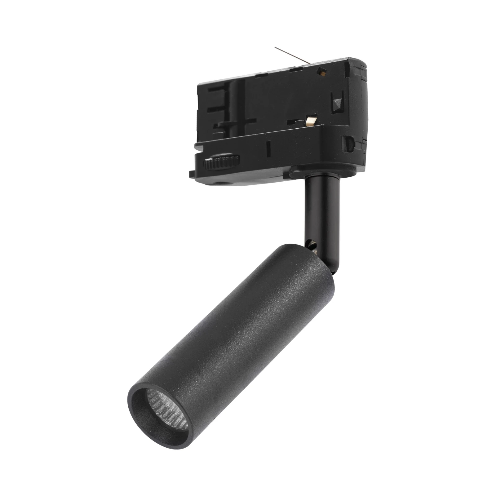 G9 track light 8 W – cylindrical, black, adjustable