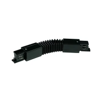 Three-circuit track flexible connector 24.5 cm – black, IP20