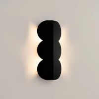 Wall lamp 2x8W – rounded silhouette, black, G9 - Image 4