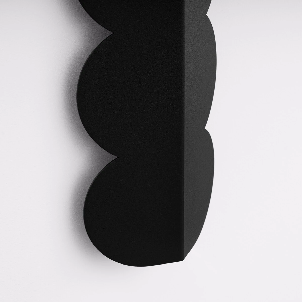Wall lamp 2x8W – rounded silhouette, black, G9