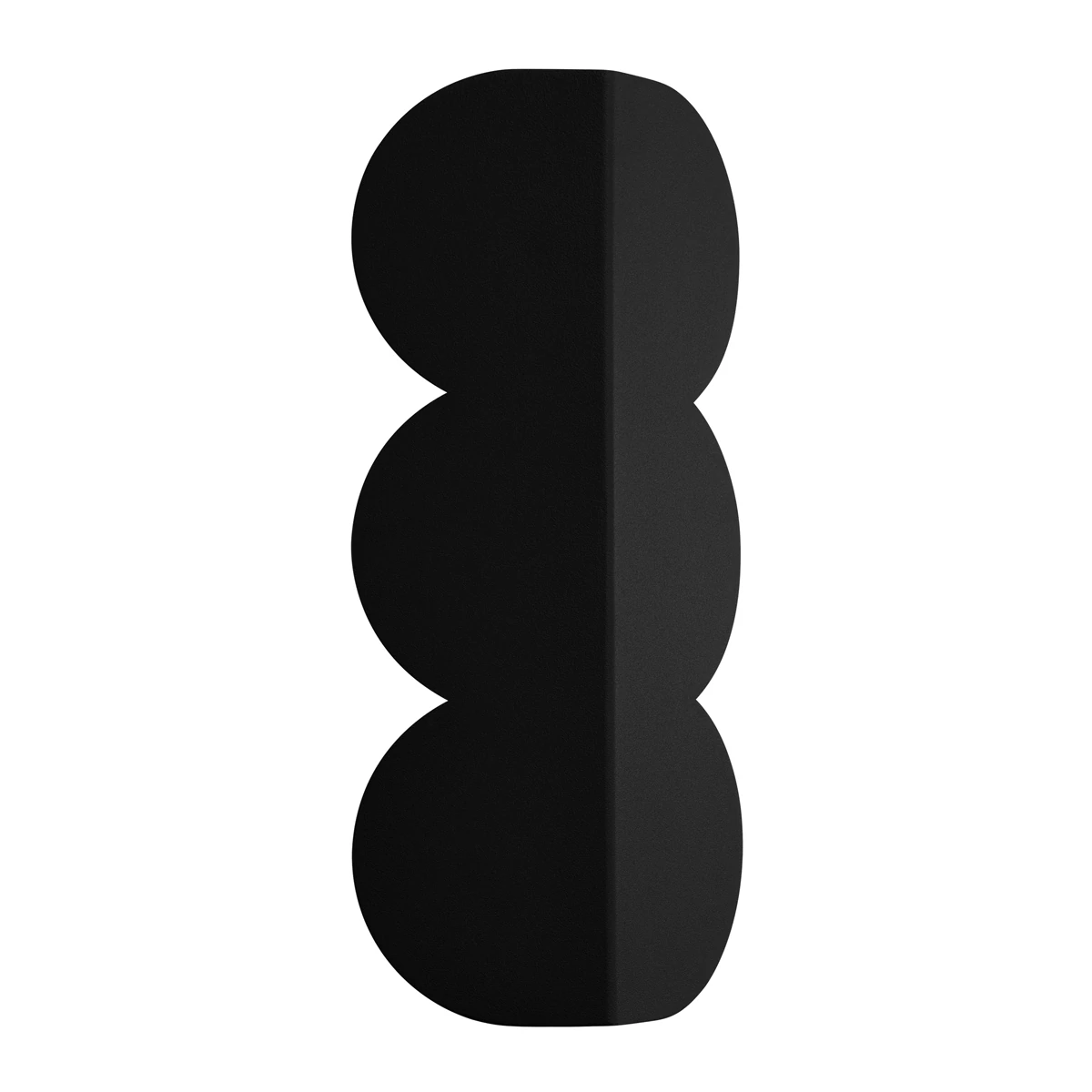 Wall lamp 2x8W – rounded silhouette, black, G9