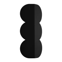 Wall lamp 2x8W – rounded silhouette, black, G9 - Image 2