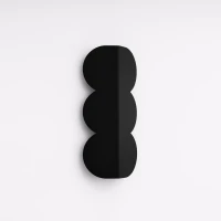 Wall lamp 2x8W – rounded silhouette, black, G9 - Image 3