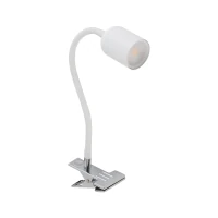 Clip-on GU10 light – cylindrical, white, adjustable angle - Image 2
