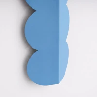 Sieninis šviestuvas 2x8W – banguotas, žydras, su netiesiogine šviesa - Nuotrauka 7