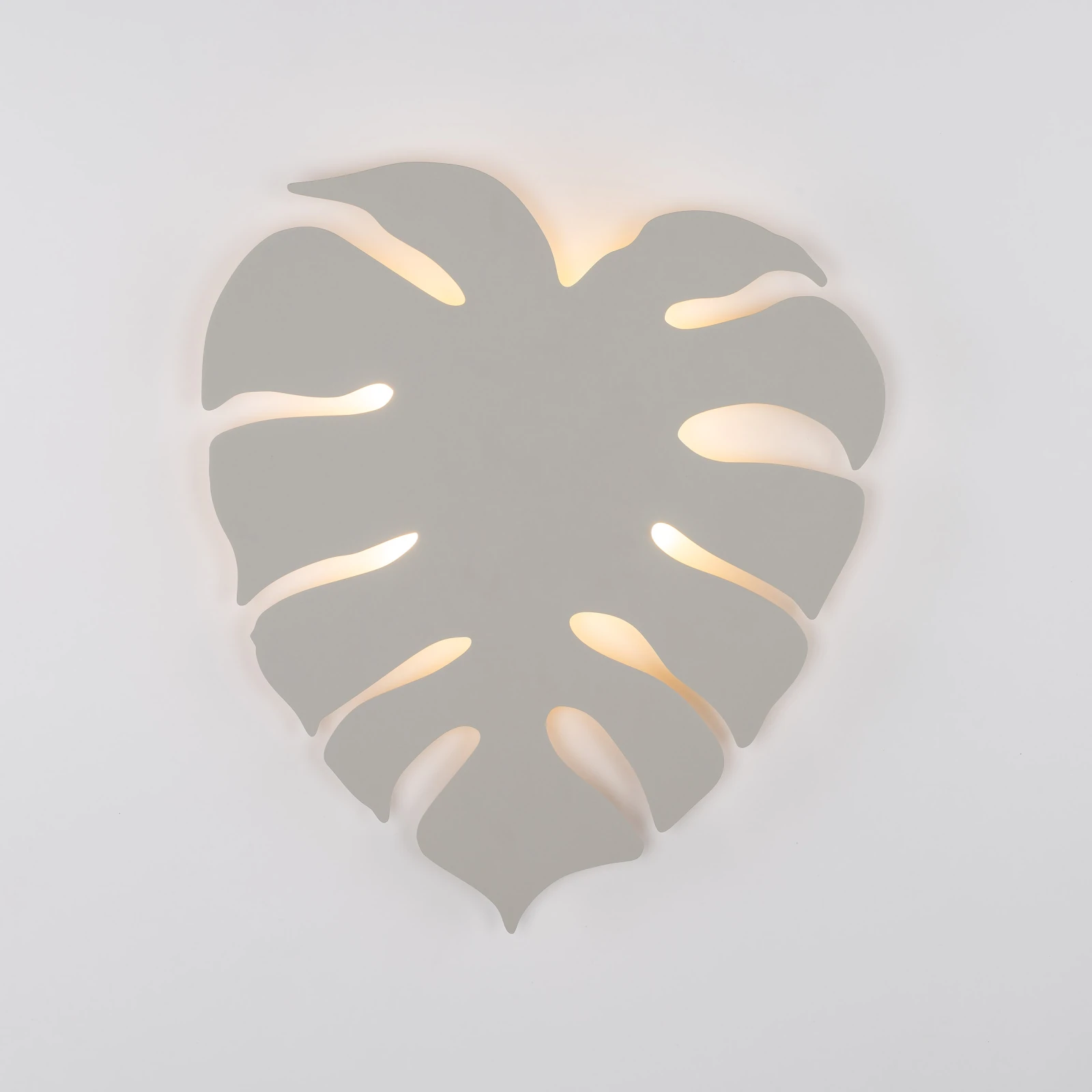 Wall light 4xG9 – monstera leaf shape, beige finish