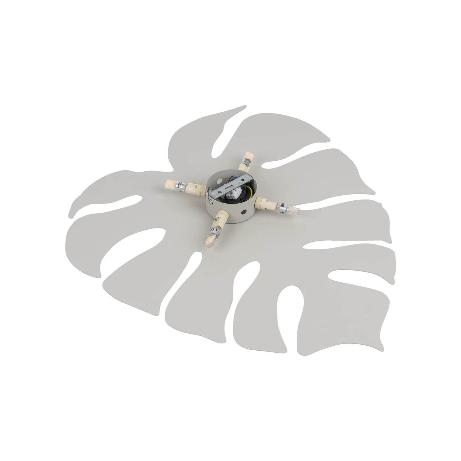 Wall light 4xG9 – monstera leaf shape, beige finish