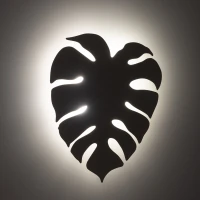 Wall light 4xG9 – monstera leaf shape, beige finish - Image 1