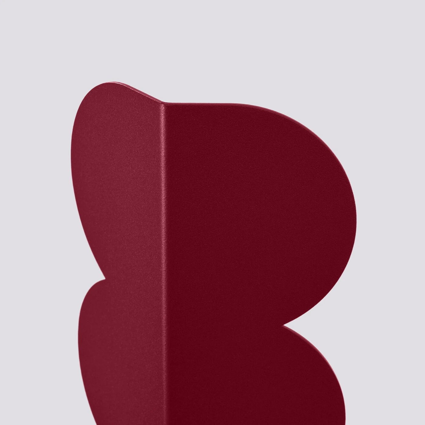 Sieninis šviestuvas 2x8W – banguotas aliuminis, bordo, netiesioginė šviesa