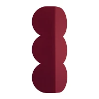 Sieninis šviestuvas 2x8W – banguotas aliuminis, bordo, netiesioginė šviesa - Nuotrauka 2