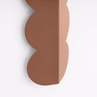 Wall lamp 33.6 cm – biscuit silhouette, mocha, soft halo light - Image 6