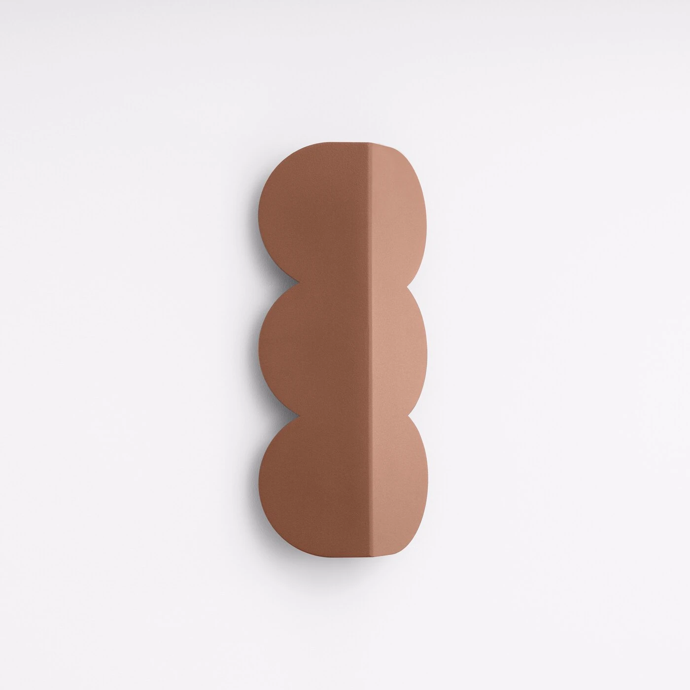 Wall lamp 33.6 cm – biscuit silhouette, mocha, soft halo light