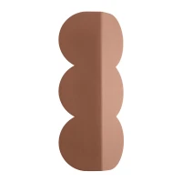 Wall lamp 33.6 cm – biscuit silhouette, mocha, soft halo light - Image 2