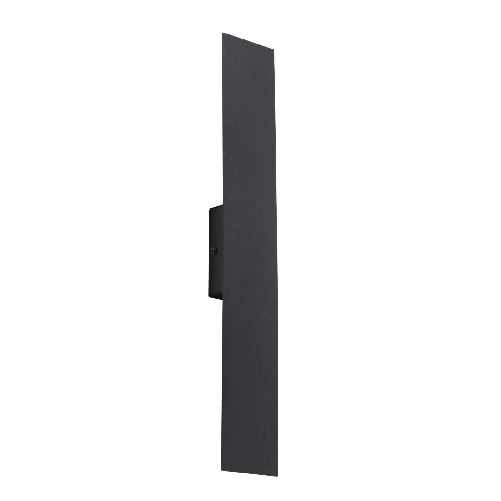 Wall light 2xG9 – rectangular black body, dual wall glow