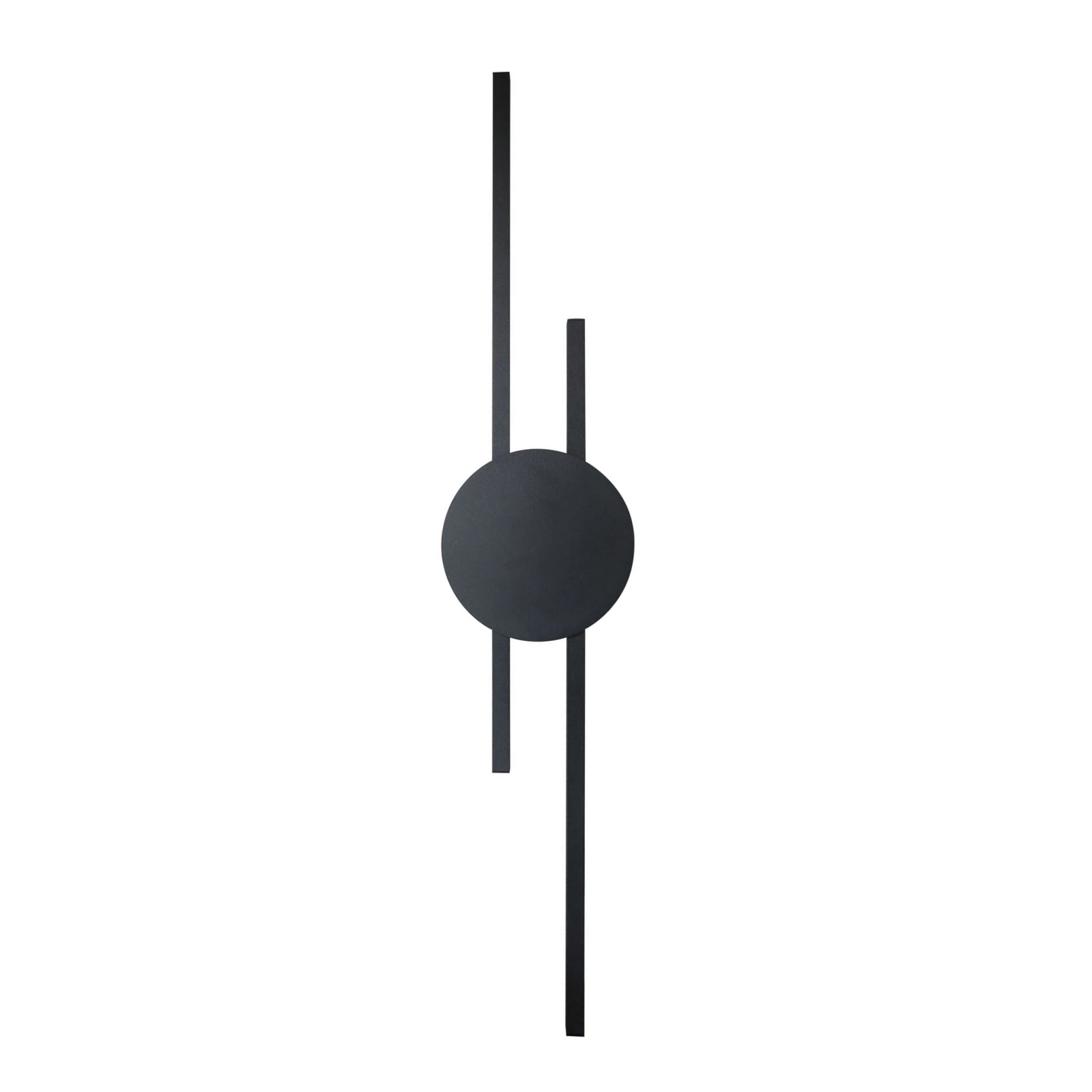 LED wall sconce 30W – linear, black, warm backlight