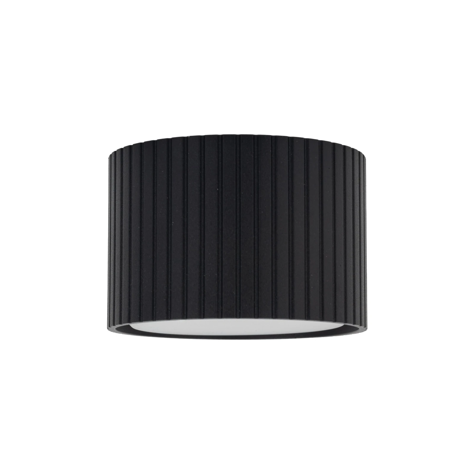 GX53 ceiling downlight 8 W – round, black, warm white