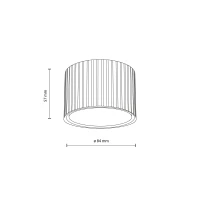 GX53 ceiling downlight 8 W – round, black, warm white - Image 7